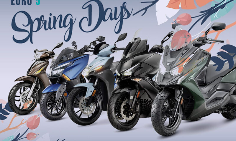Spring Days. Motos, ciclomotores y scooters con descuentos de hasta de 500€.